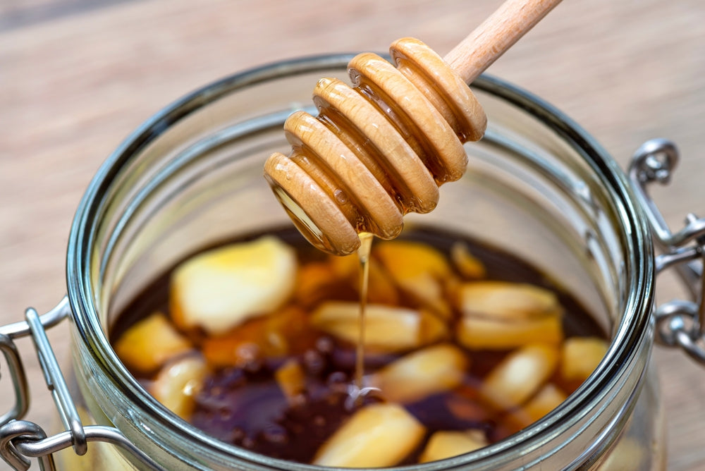 Image of Organic Garlic Infused Local Honey