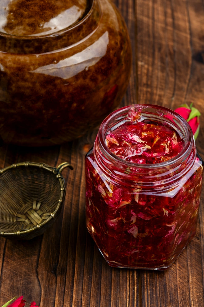 Image of Organic Rose Petal-Cardamom Infused Local Honey